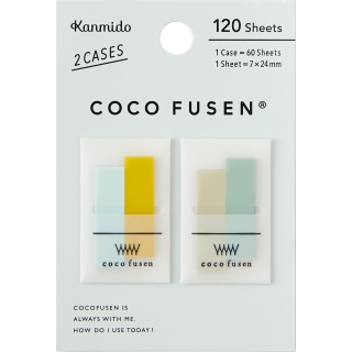 Các mẫu tệp giấy nhớ/ giấy note sách Coco Fusen 120 sheets | Nhật Bản