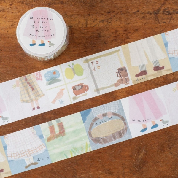 [Chiết lẻ 20 tờ] Các mẫu giấy ghi chú dạng cuộn hình vuông (Sticky Rolls) | Chính hãng Tegamisha Nhật Bản