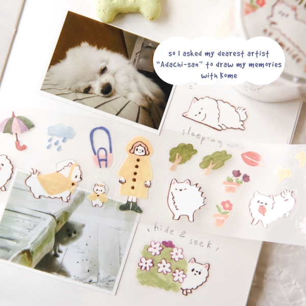 PET Tape Stickers - hình dán bế viền sẵn 