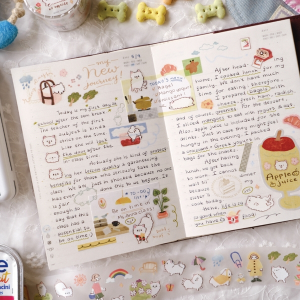 PET Tape Stickers - hình dán bế viền sẵn 