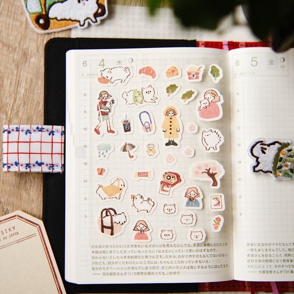 Các mẫu sticker mini giấy mỹ thuật đế trong suốt | original by teayoushop