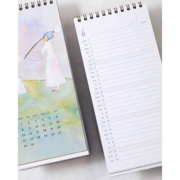 Lịch để bàn Monthly 2026 | Dạng Slim | Chính hãng Dodolulu