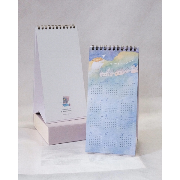 Lịch để bàn Monthly 2026 | Dạng Slim | Chính hãng Dodolulu