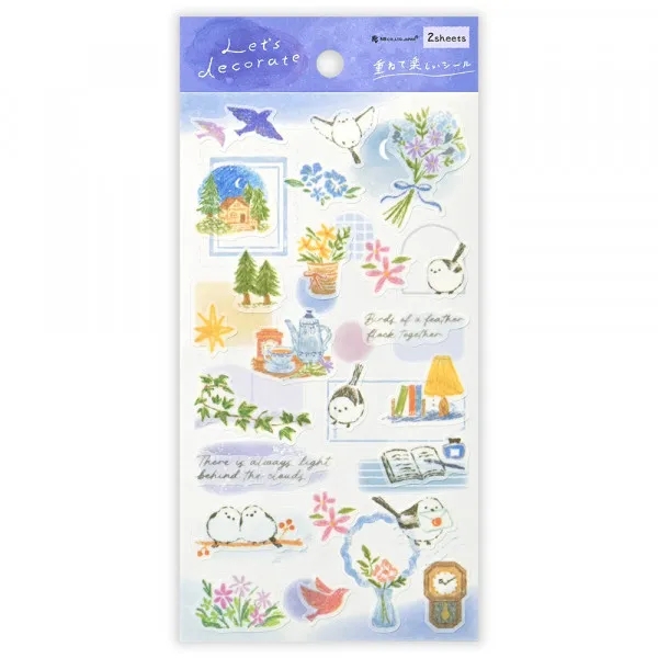 Set double sticker sheet Chủ đề Animal | Chính hãng NB