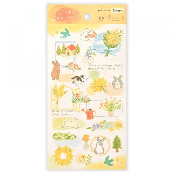 Set double sticker sheet Chủ đề Animal | Chính hãng NB