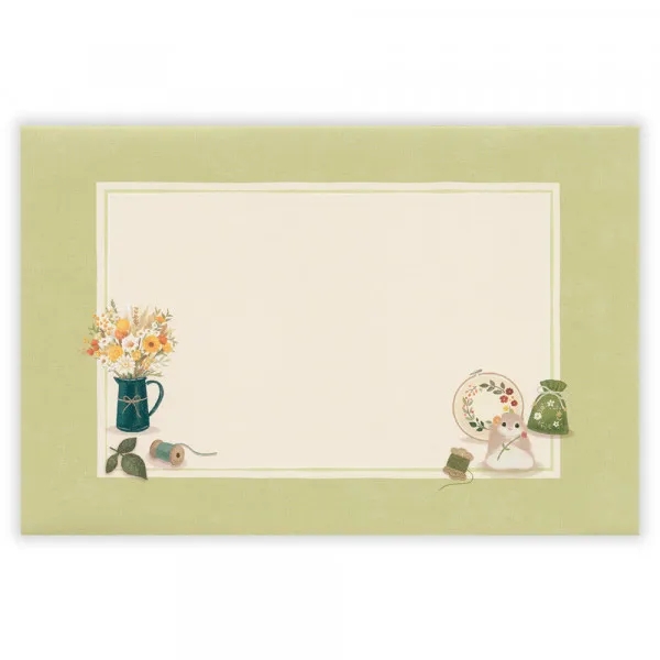Set giấy viết thư Mini Mattari Animals | 8 giấy thư + 4 phong thư | Hãng NB Nhật Bản