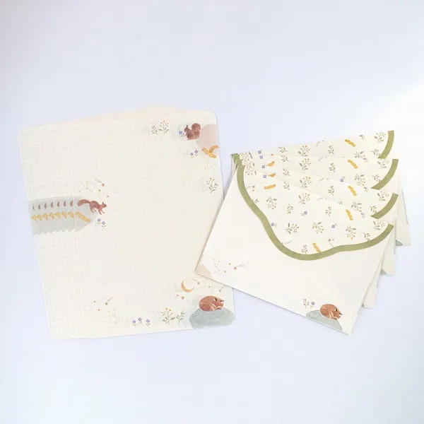 Set Giấy Viết Thư Mini Series Nuku - Awairo | Hãng NB Nhật Bản