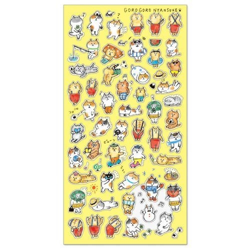Các mẫu sticker Gorogoro Nyansuke hãng Mindwave | Nhật Bản