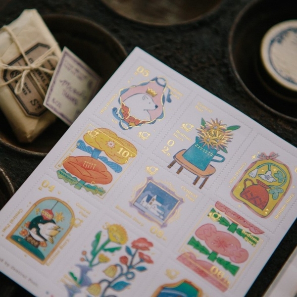 Chiết lẻ 1 tờ các mẫu Stamp Stickers hãng OURS 2026 | Nhập chính hãng