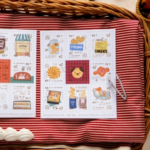 Chiết lẻ 1 tờ các mẫu Stamp Stickers hãng OURS 2026 | Nhập chính hãng