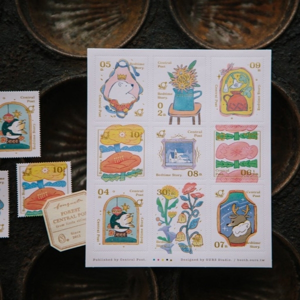Chiết lẻ 1 tờ các mẫu Stamp Stickers hãng OURS 2026 | Nhập chính hãng