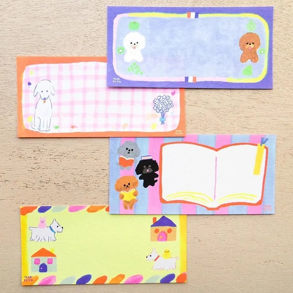 Chiết 4 tờ | các mẫu giấy note chữ nhật hãng Cozyca | hàng nhập chính hãng