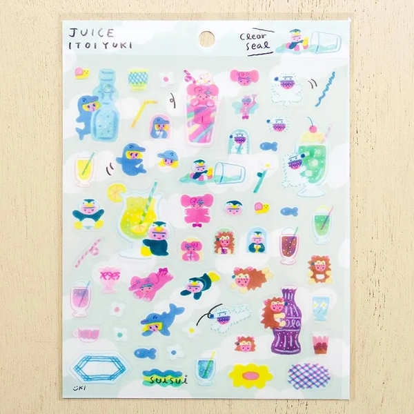 Các mẫu Sticker Cozyca chất PET  size lớn | Chính hãng Cozyca Nhật Bản