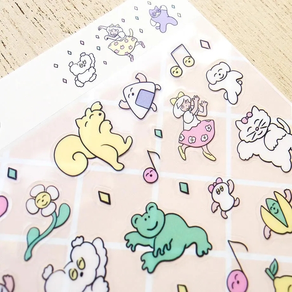 Các mẫu Sticker Cozyca chất PET  size lớn | Chính hãng Cozyca Nhật Bản