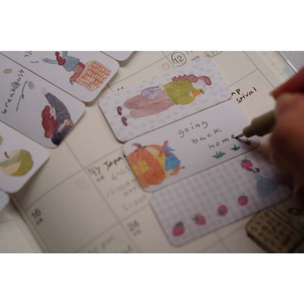 [Chiết lẻ 20 tờ] “Farmers Market” Sticker Roll | Hãng Ivy Snow