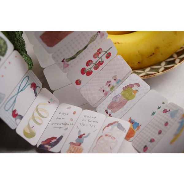 [Chiết lẻ 20 tờ] “Farmers Market” Sticker Roll | Hãng Ivy Snow