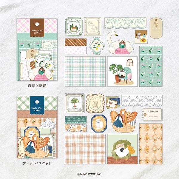 Các mẫu Set sticker Yoridori - Hãng Mindwave | Nhật Bản