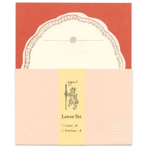 [8 giấy + 4 phong bì] Letter Set chủ đề Dessert - họa sĩ Inoue | Chính hãng Nhật Bản
