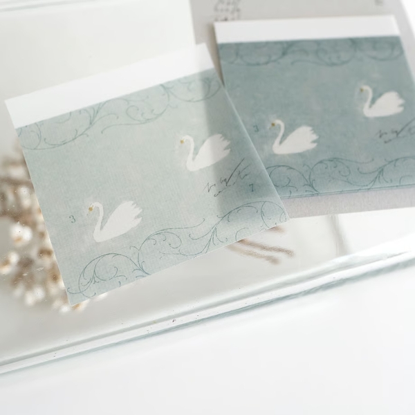 [Chiết lẻ 6 tờ] Các mẫu note giấy can có đế keo hãng Yohaku | Nhập từ Sapporo Nhật Bản