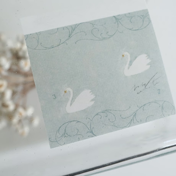 [Chiết lẻ 6 tờ] Các mẫu note giấy can có đế keo hãng Yohaku | Nhập từ Sapporo Nhật Bản