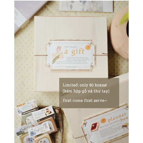 [Set đầy đủ] Planner Box 2026 by teayou | Hộp gỗ + thư tay | Phiên bản giới hạn