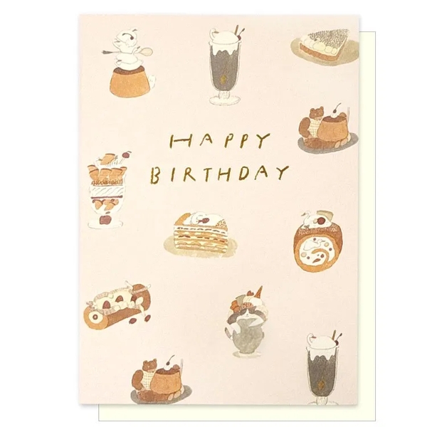 Các loại sách/ thiệp/ mini card chúc mừng sinh nhật | Hãng Tokoro Komugi Nhật Bản