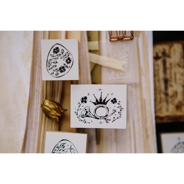 [Set] Các mẫu con dấu gỗ chủ đề Central Post A | Hãng OURS