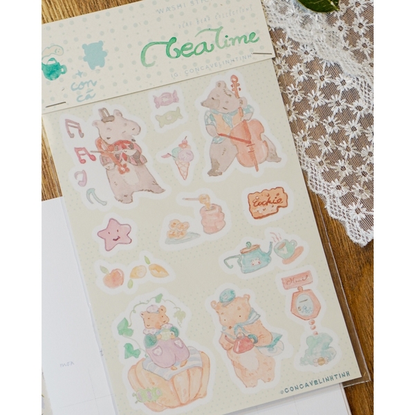 Các mẫu sticker Washi 