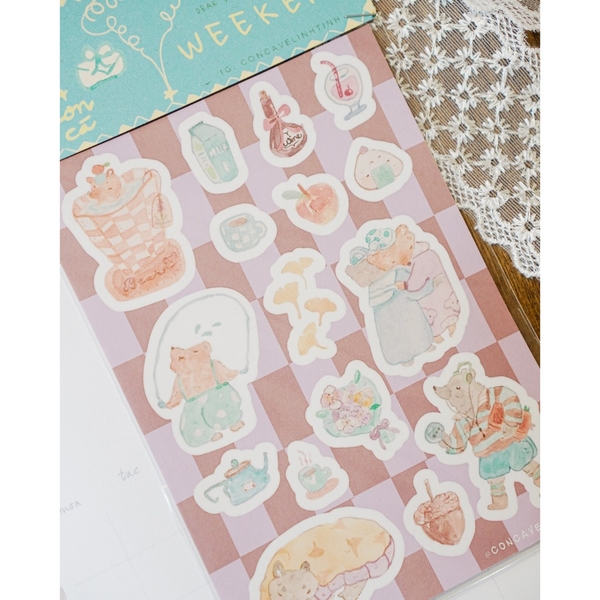 Các mẫu sticker Washi 