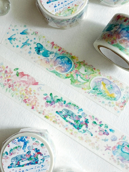 [Hội chợ Nhật 2026] Các mẫu Washi Tape, Clear File, Hộp bút & Postcard hoạ sĩ Miku Shimizu