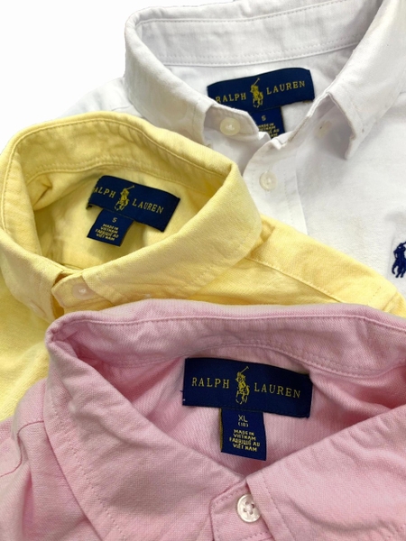 Áo sơmi Polo hồng nhạt- size 18y