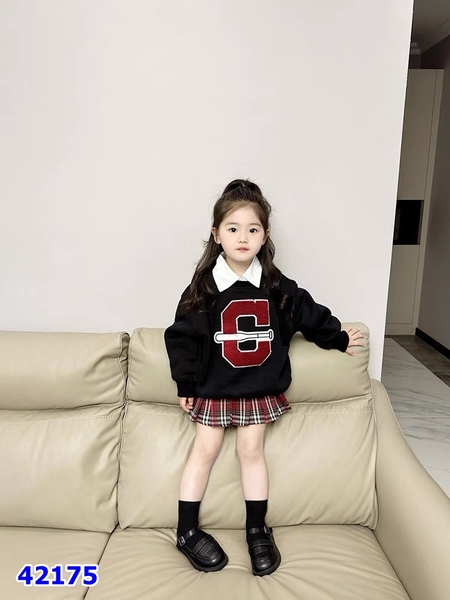 Set Hoodie J&J đen G - size 3-4y