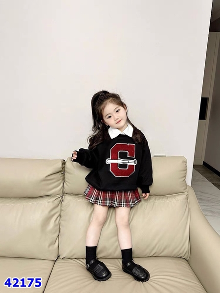 Set Hoodie J&J đen G - size 3-4y
