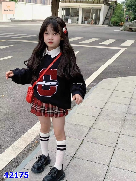 Set Hoodie J&J đen G - size 3-4y