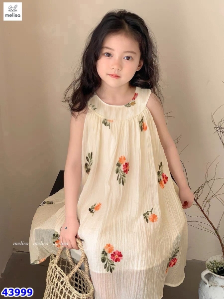 Đầm Melisa be hoa