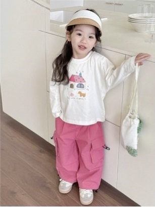 Quần Nexxi kaki hồng túi hộp - size 9y