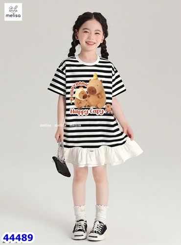 Đầm Melisa sọc Capybara