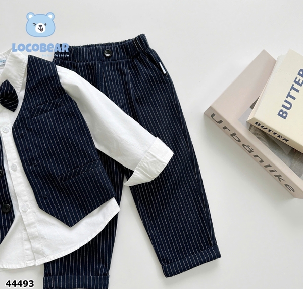 Set gile dài 4 món sọc đen - size 120