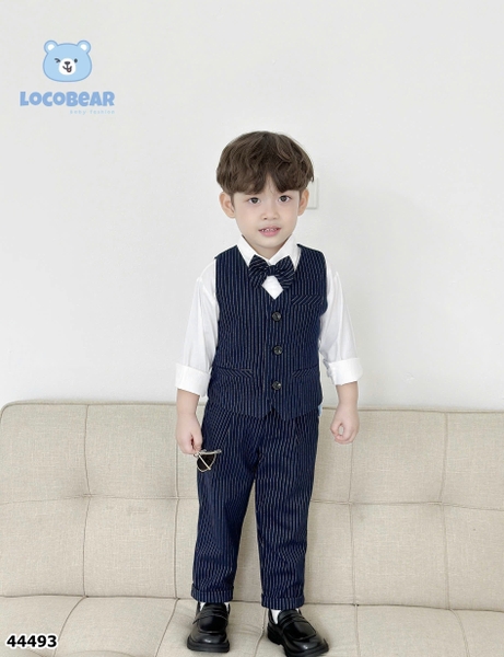 Set gile dài 4 món sọc đen - size 120