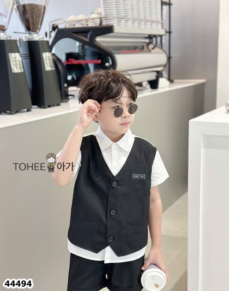 Set Gile ngắn ToHee đen - size 90