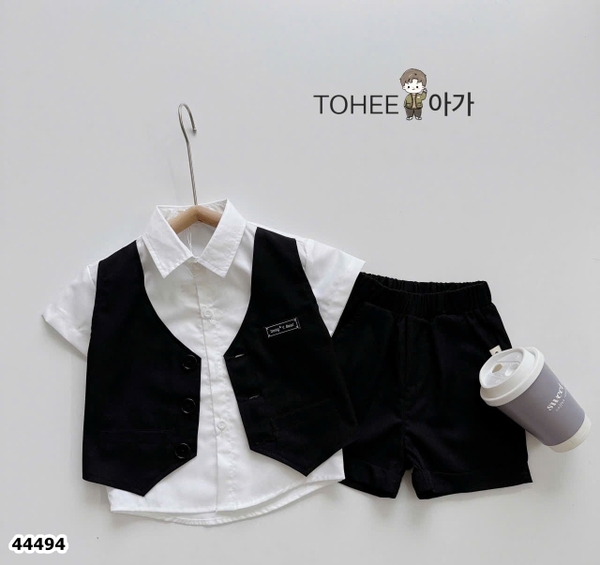 Set Gile ngắn ToHee đen - size 90