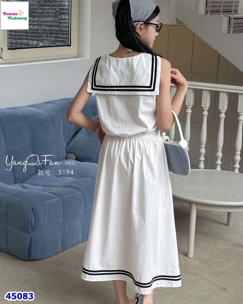 Set váy trắng thuỷ thủ