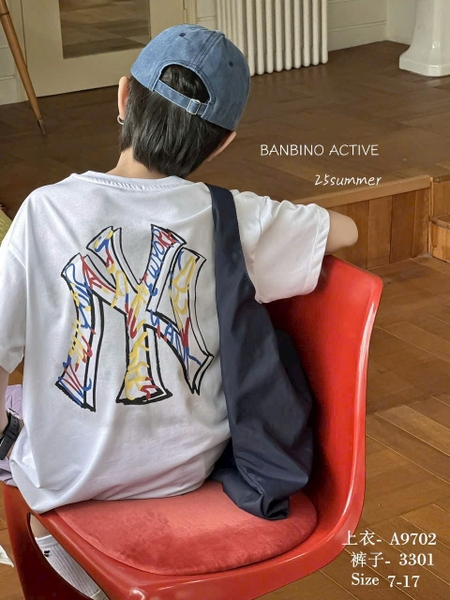 Áo thun Babino trắng Logo Ny