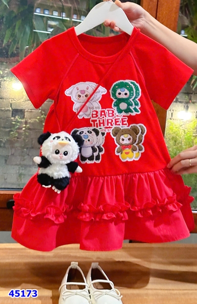 Đầm Miakid đỏ Baby3