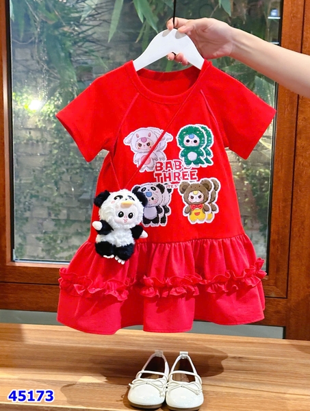 Đầm Miakid đỏ Baby3