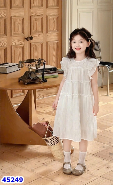 Đầm Sofia trắng cánh tiên