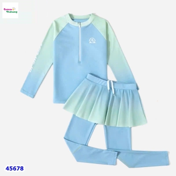 Bộ bơi Ylike xanh loang
