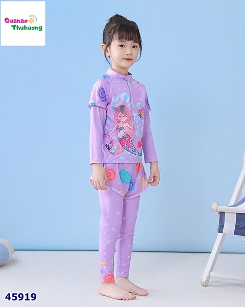 Bộ bơi tiên cá tím , quần đùi