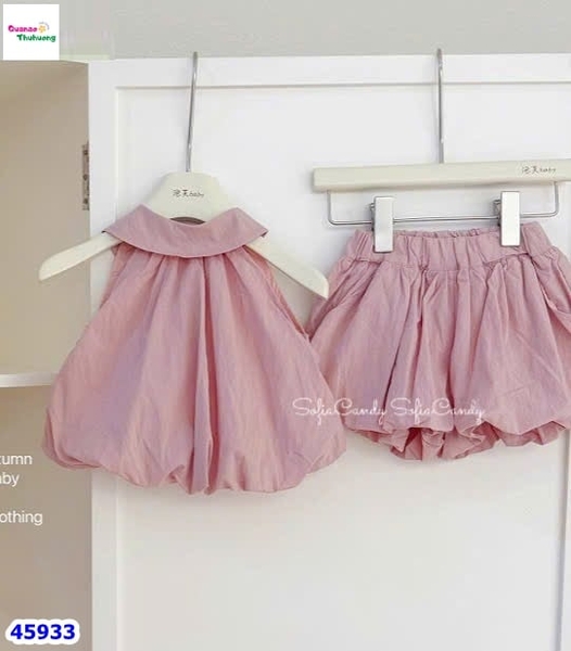 Set MiaKid hồng, quần bí