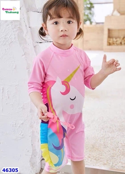Bộ bơi liền hồng Pony